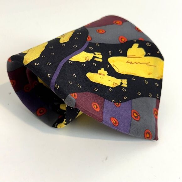 Vintage the Beatles Yellow Submarine Silk Tie USA - Picture 3 of 8
